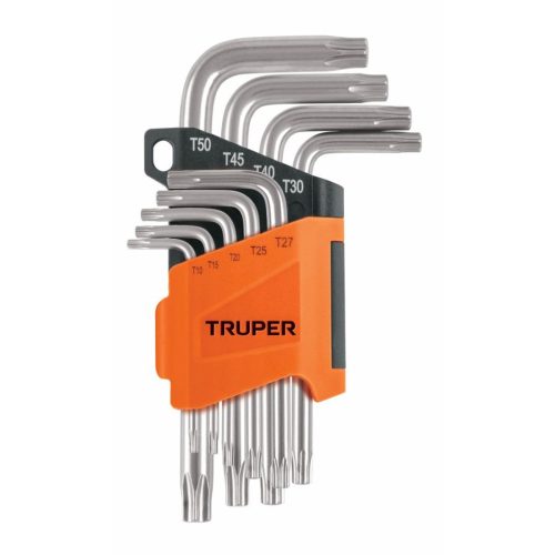 TRUPER TORX-9 Torx L-kulcs készlet, 9 darabos, T10 - T50 (15554)