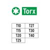 TRUPER EXPERT P7-25T Torx bitkészlet, 50 mm, T10 - T40, 7 darabos (17796)