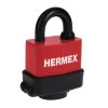 HERMEX CMR-40 Műanyag bevonatú laminált lakat, 40 mm, 3 kulcs (43367)